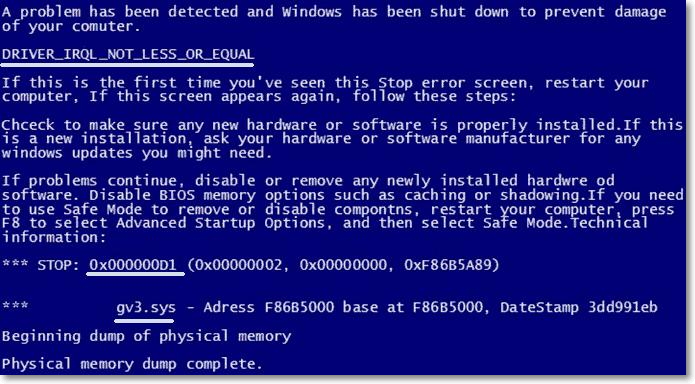 Синий экран смерти Windows что делать